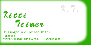 kitti teimer business card